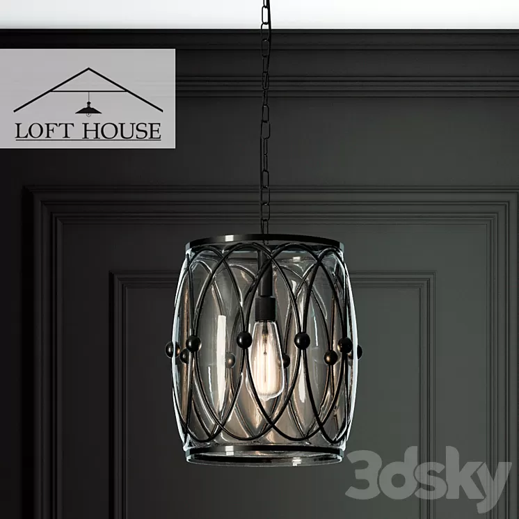 Hanging lamp LOFT HOUSE P-162 3D Model