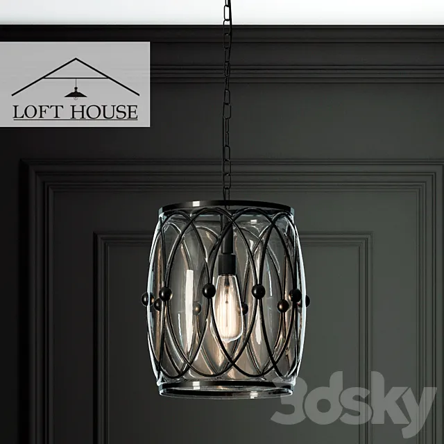 Hanging lamp LOFT HOUSE P-162 3DModel