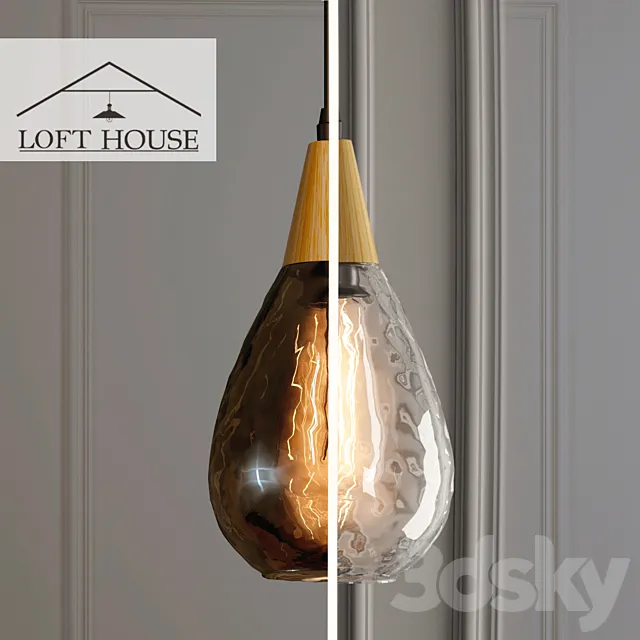 Hanging lamp LOFT HOUSE P-167 3DModel