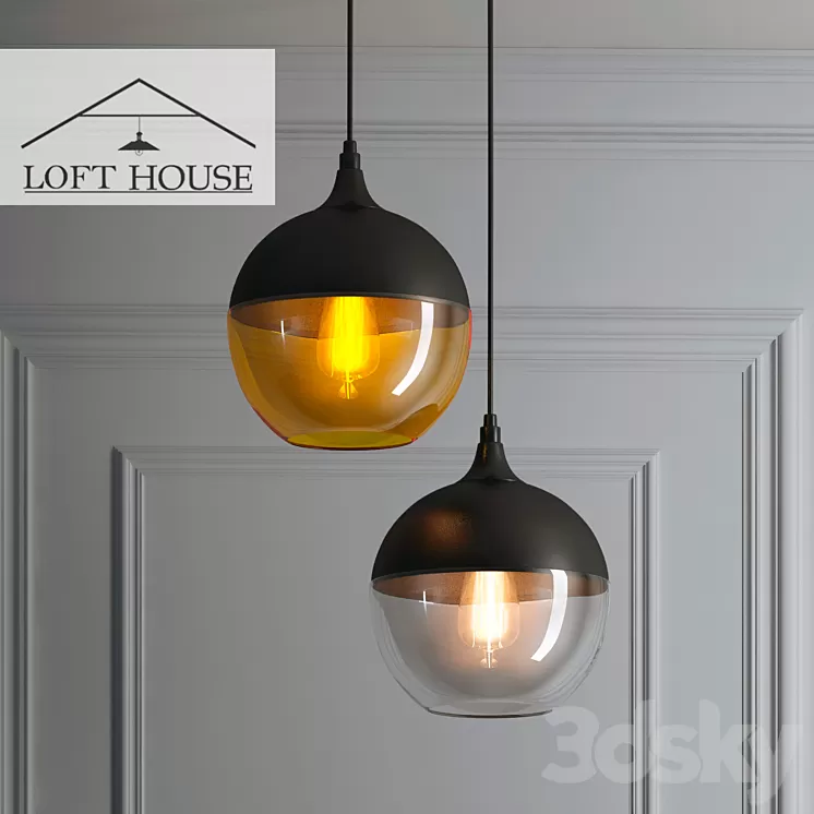 Hanging lamp LOFT HOUSE P-171 3D Model