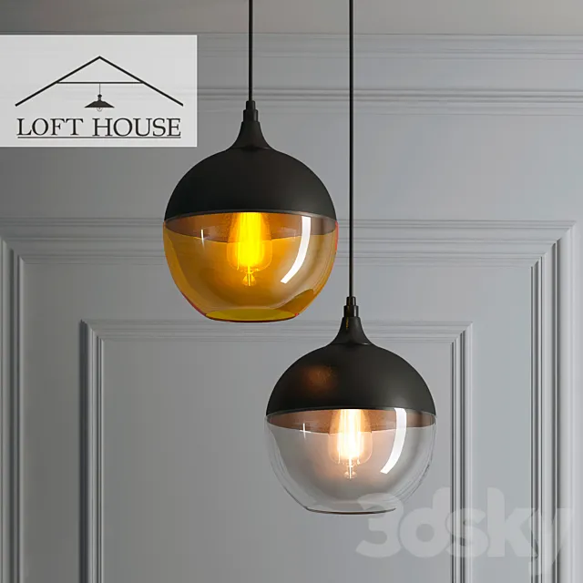 Hanging lamp LOFT HOUSE P-171 3DModel