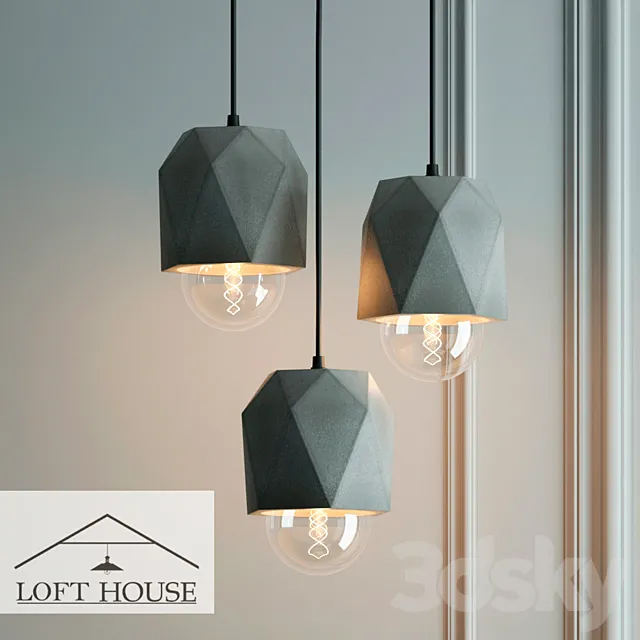 Hanging lamp LOFT HOUSE P-181 3D Model
