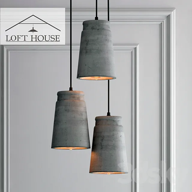 Hanging lamp LOFT HOUSE P-184 3D Model