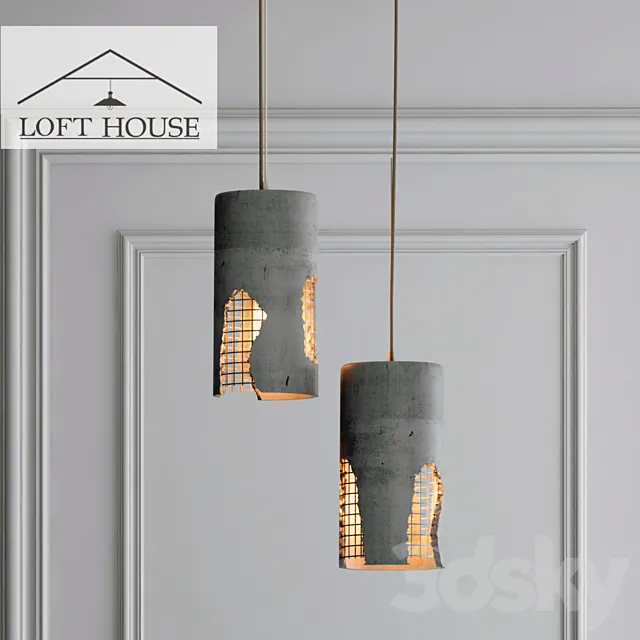 Hanging lamp LOFT HOUSE P-185 3DModel