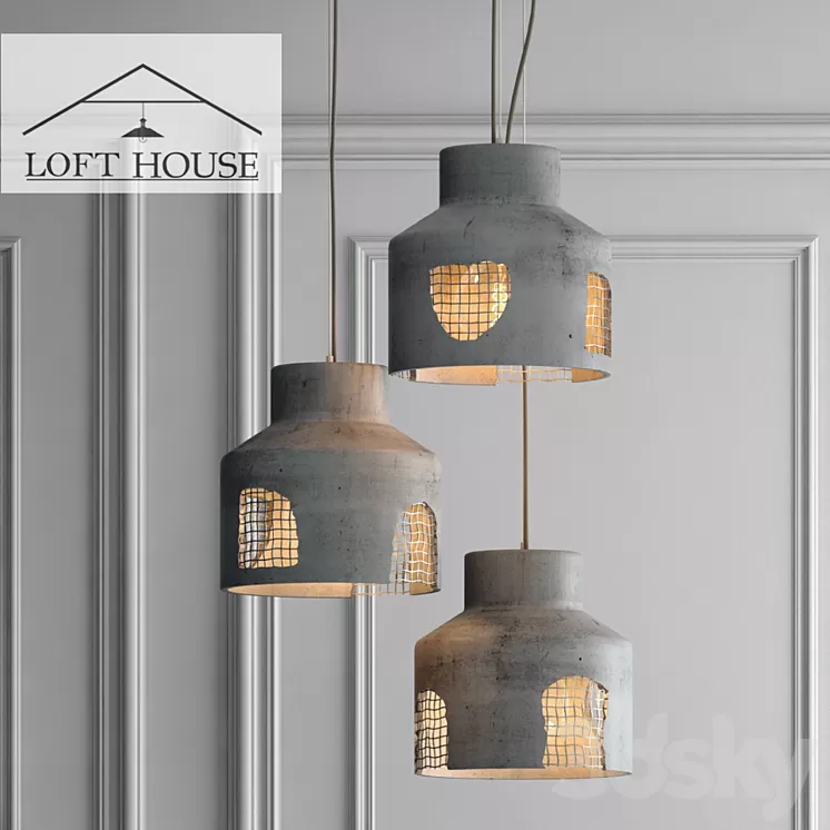 Hanging lamp LOFT HOUSE P-186 3D Model