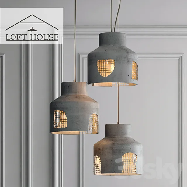 Hanging lamp LOFT HOUSE P-186 3DModel