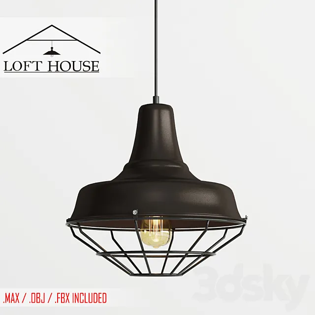 Hanging lamp LOFT HOUSE P-94 3DModel