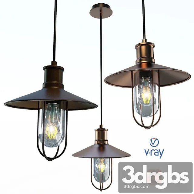 Hanging lamp model naarden from the company lucide belgium. 3D Model Download