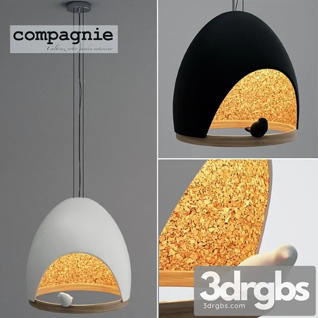 Hanging Lamp Oiseau 3D Model Download