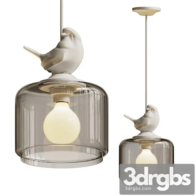 Hanging lamp provence bird pendant 3D Model Free