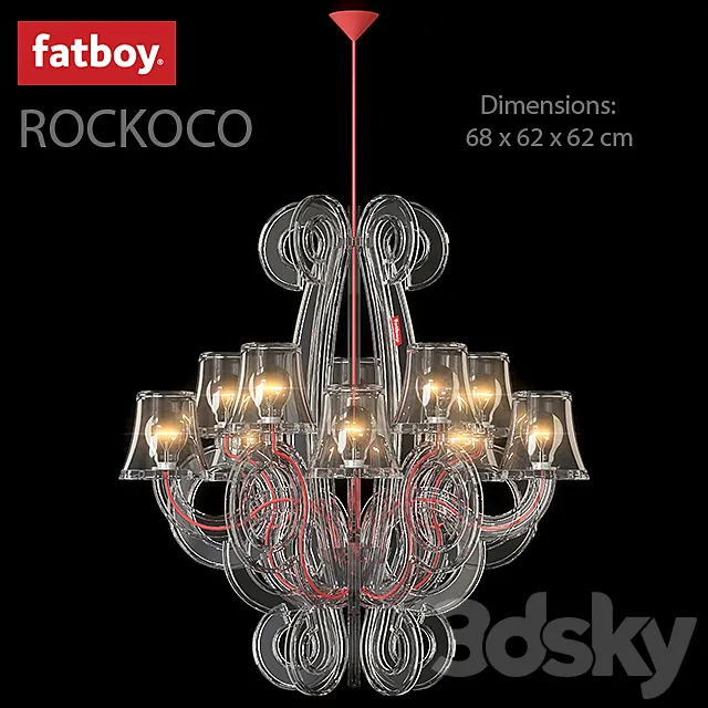 Hanging lamp ROCKCOCO FATBOY 3D Model