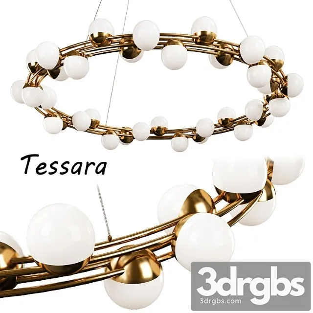 Hanging Lamp Tessara 3D Model Download