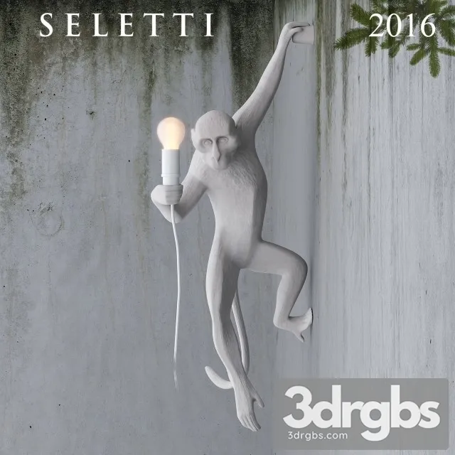 Hanging Monkey wall lamp 3D Model Download