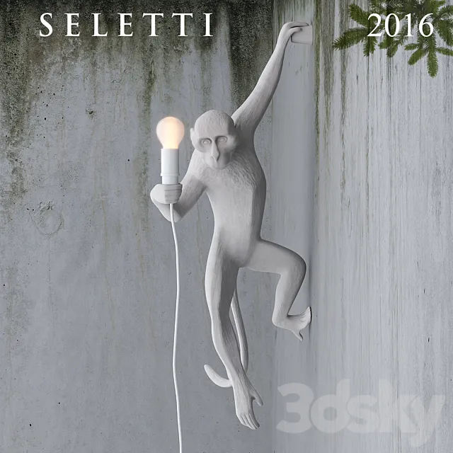 Hanging Monkey wall lamp Free Download