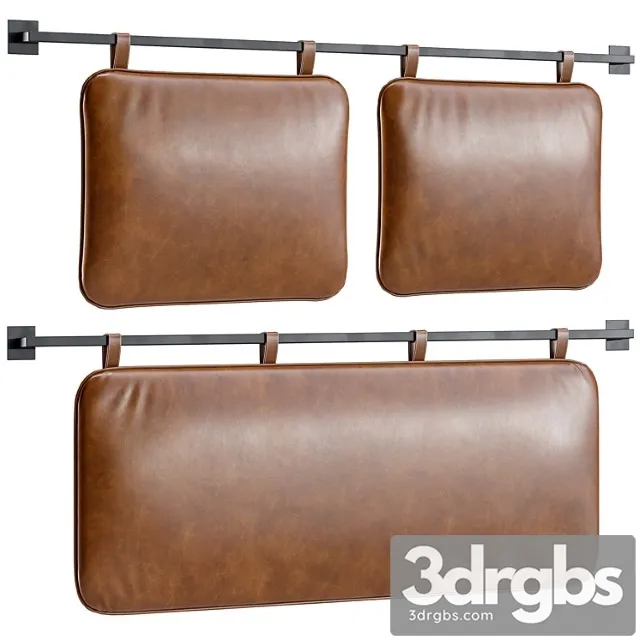 Hanging Pillow Headboard Set 1 3D Model Free