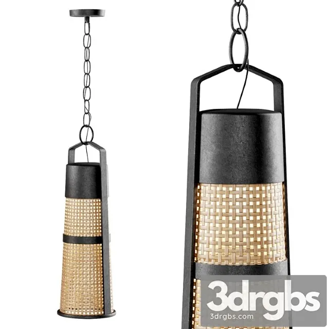 Hanging rattan lamp H400