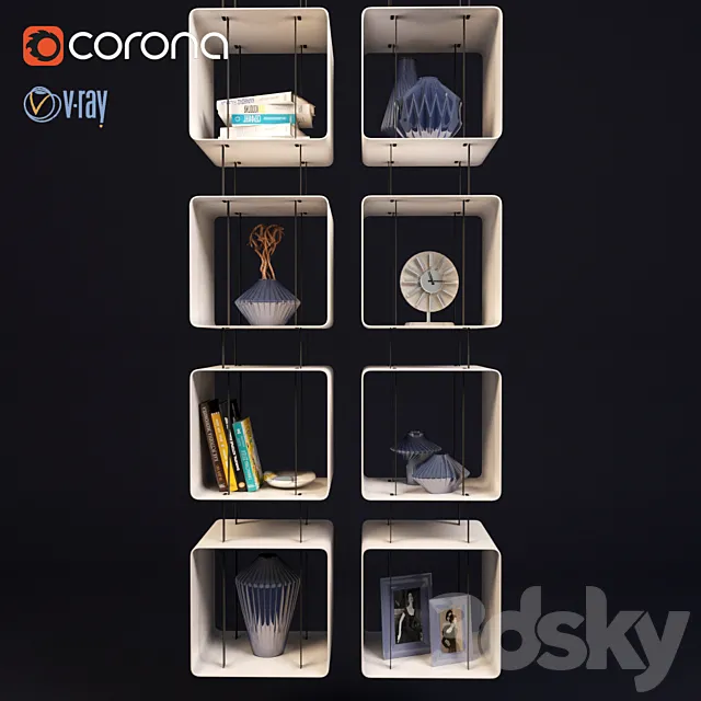 Hanging shelves 3D Model