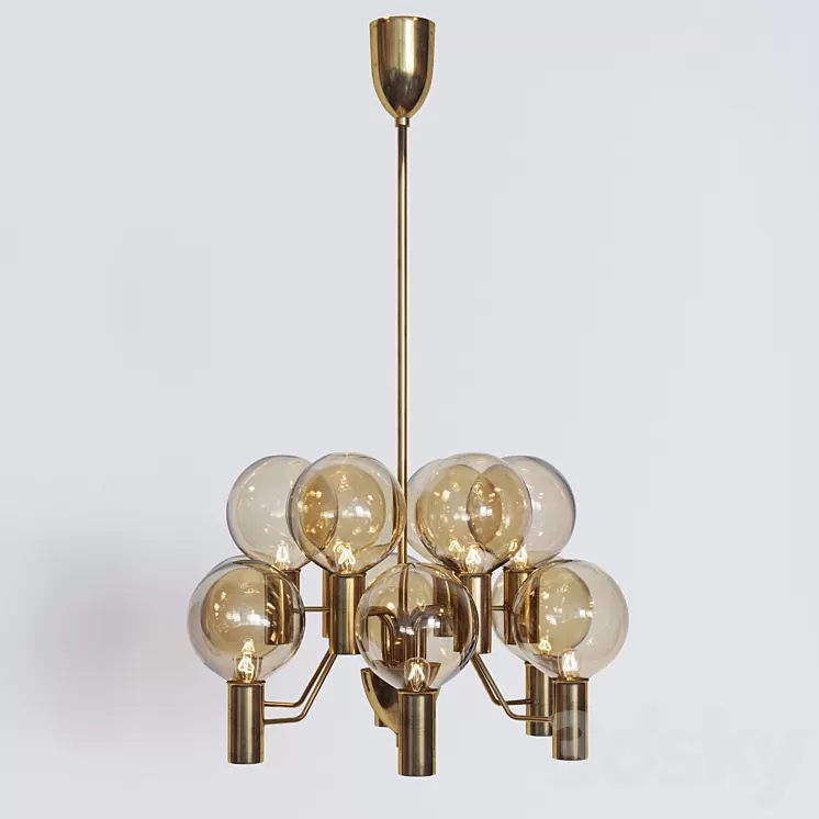 Hans-Agne Jakobsson Ceiling Lamps model T372 / 12 'Patricia' 3D Model