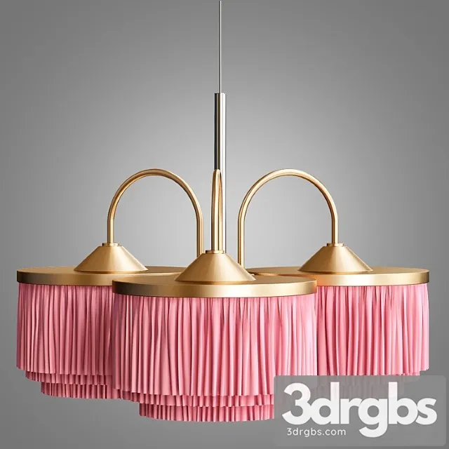 Hans-agne jakobsson silk fringe pendant lamp 3D Model Free