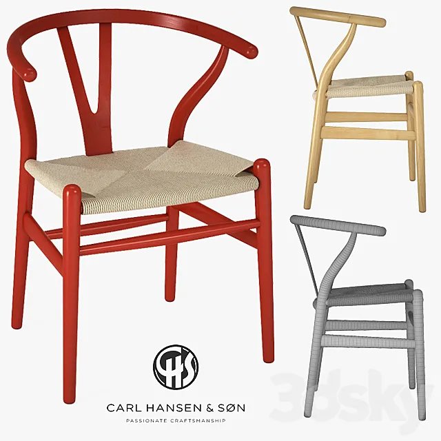 Hans J. Wegner - Wishbone Chair 3DModel