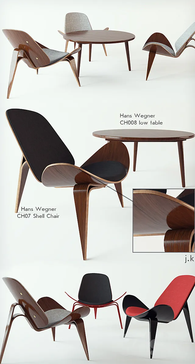 Hans Wegner 3DModel