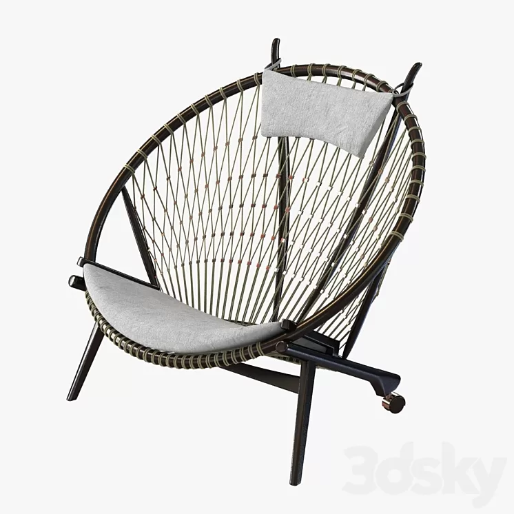 Hans Wegner Circle chair by pp mobler 3D Model