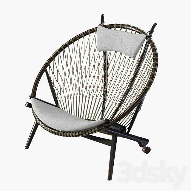 Hans Wegner Circle chair by pp mobler 3DModel