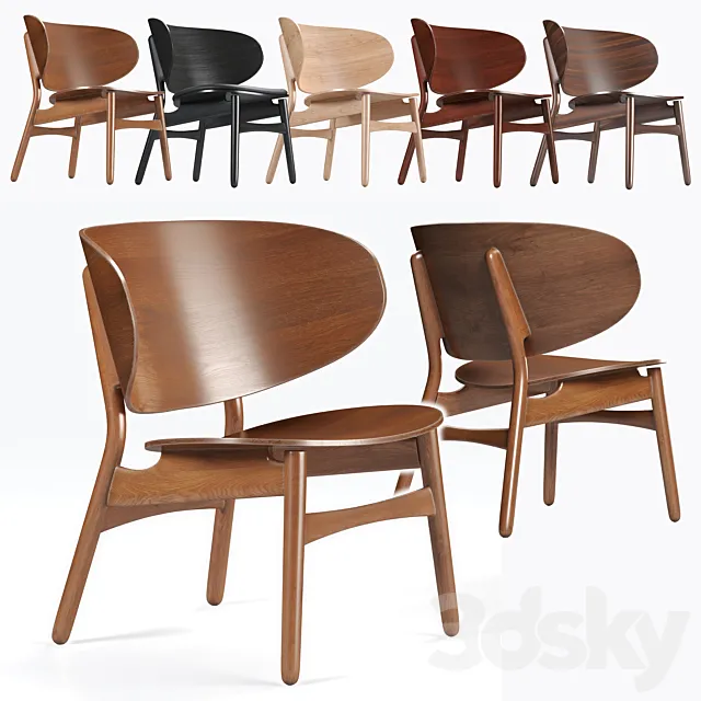 Hans Wegner FH 1936 Vintage Easy Chair 3D Model