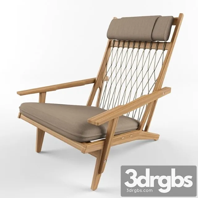 Hans Wegner Lounge Chair 1 3D Model Free