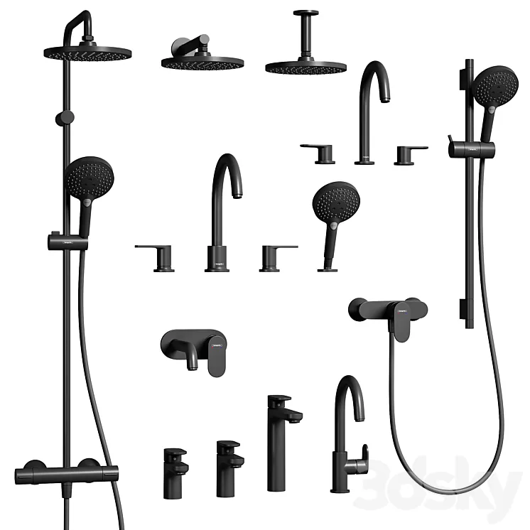 Hansgrohe mixers Vernis Blend 3D Model Free