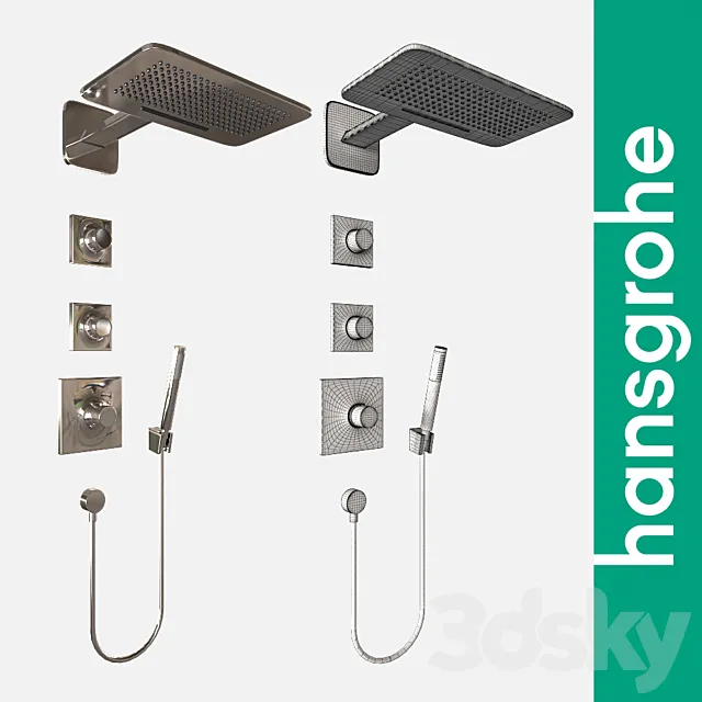 Hansgrohe Raindance E420 Massaud 3DModel