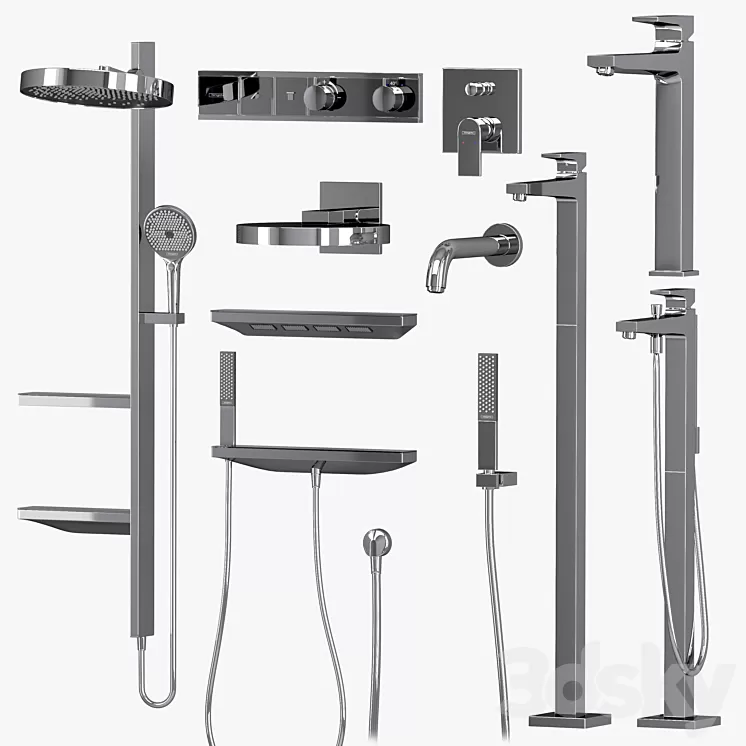 Hansgrohe set Rainfinity Metropol 3D Model Free