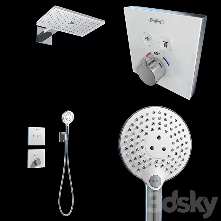 Hansgrohe Shower Rainmaker Select 460 3jet 3D Model