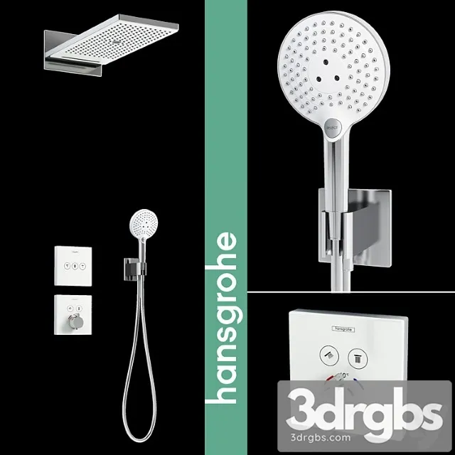 Hansgrohe Shower Rainmaker Select 580 3 Jet 3D Model Free
