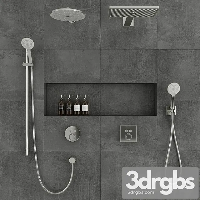 Hansgrohe Shower System 3D Model Free