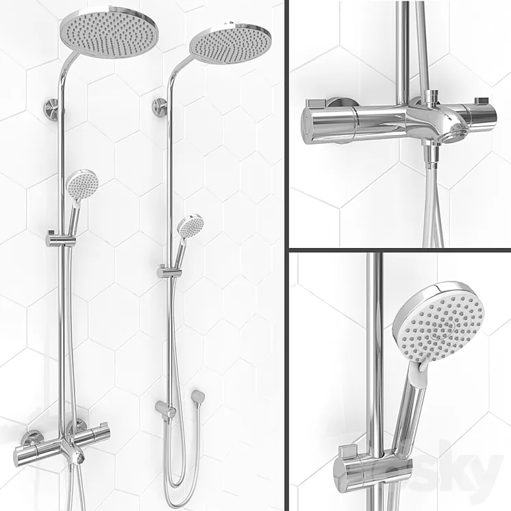 HANSGROHE shower systems | Crometta S 240 Set2 3D Model