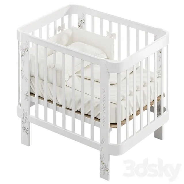 Happy baby Mommy Love White 3D Model