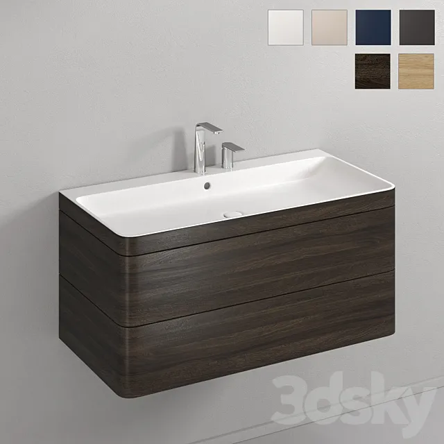 HAPPY D.2 PLUS Vanity unit By Duravit 3D Model