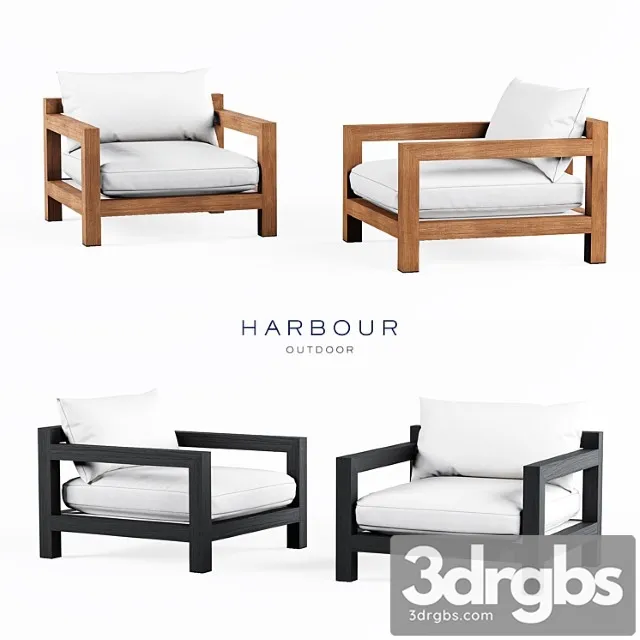 Harbor outdoor pacific arm chair 3D Model Free