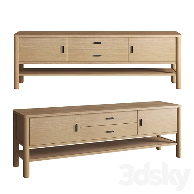 Hargrove Media Console 3D Model