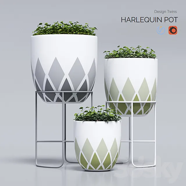 harlequin_pot 3D Model