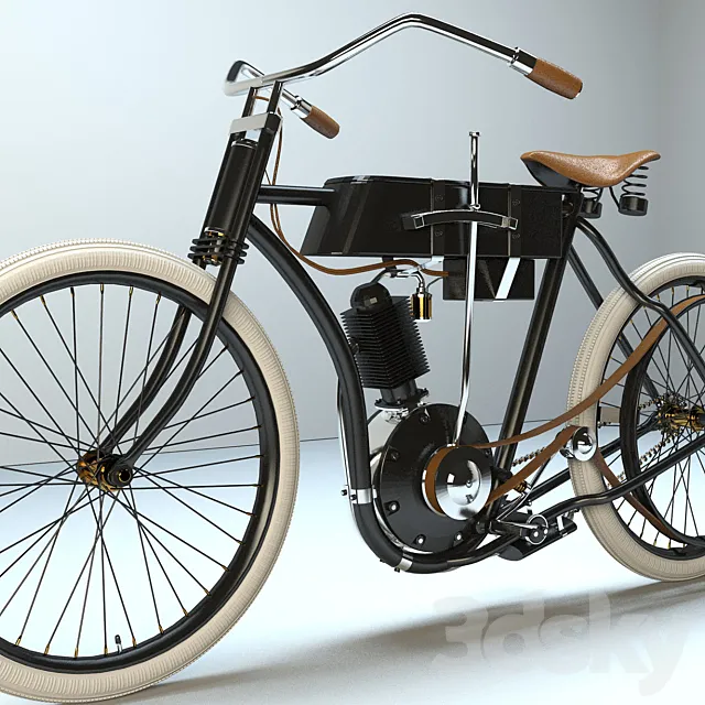 Harley Davidson 1908 3D Model