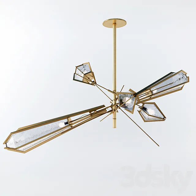 HARLOW Large Chandelier by GABRIEL SCOTT 3D Model