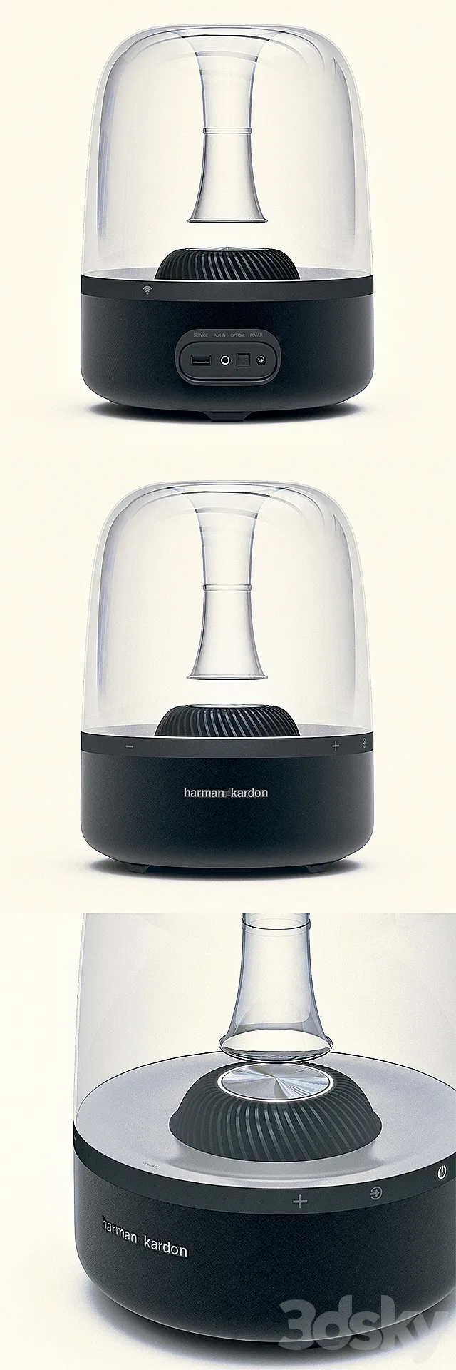 Harman Kardon Aura b & w 3D Model