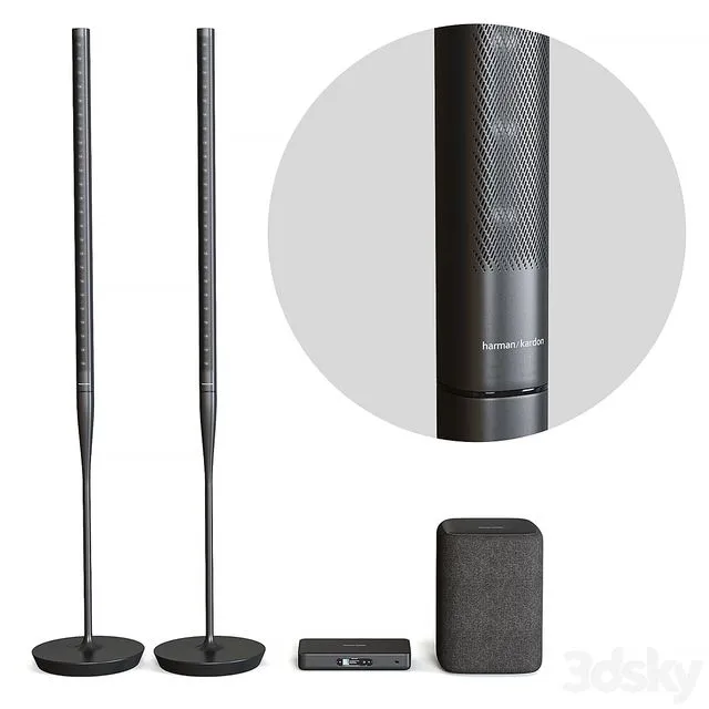 Harman Kardon Radiance 2400 speaker system 3D Model