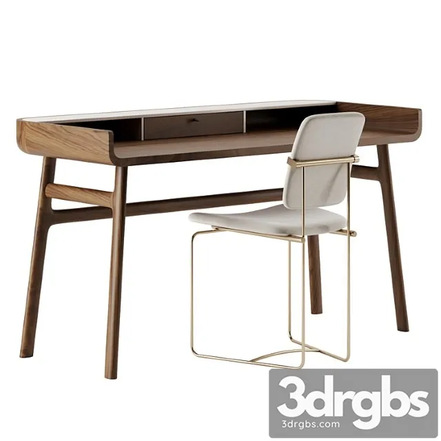 Harold Desk By De La Espada 3D Model Free