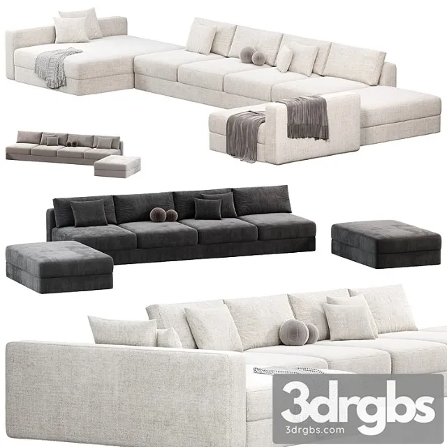 Harold Sofa By Meridiani Divany 3D Model Free