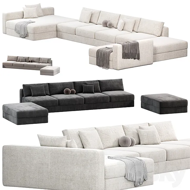 HAROLD Sofa by Meridiani sofas 3D Model
