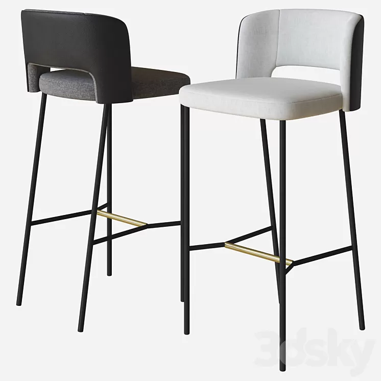 harri stool more 3D Model