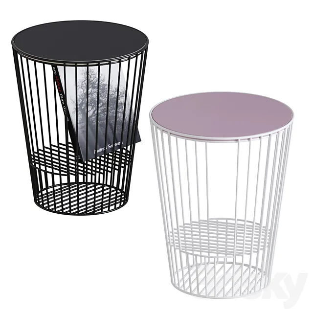 Harto - Ernestin Table and Magazine Holder 3D Model